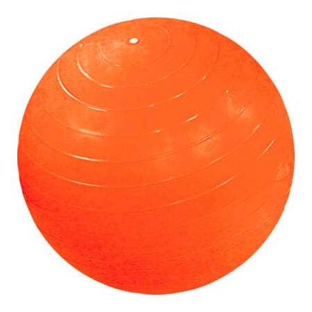Fabrication Enterprises CanDo Inflatable Exercise Ball, Orange, 55 cm (22") 30-1802
